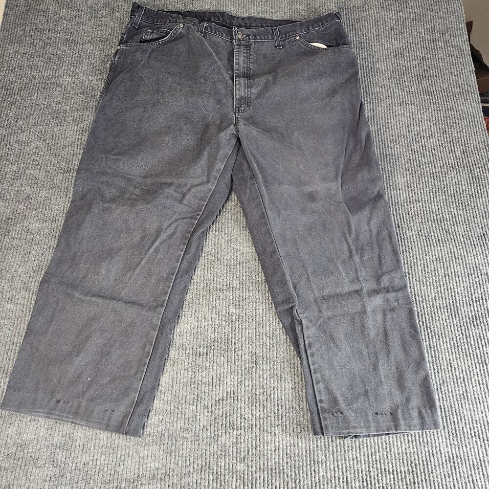Dickies Carpenter Pants Mens 44 x 30 Gray Denim Workwear Utility Pocket Hammer - Picture 1 of 12